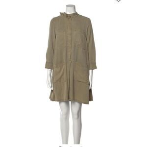 Pistola Mock Neck Dress Shirt S
